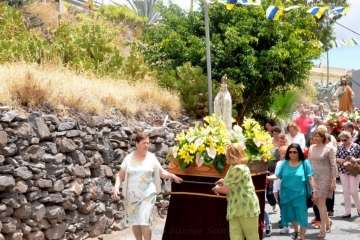 Misa y procesión del Sagrado Corazón de Jesús en La Higuera Canaria (Foto Francisco Javier Santana)